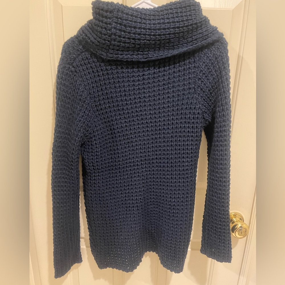 MIRACLE Navy Blue Knit Pullover Sweater - Picture 4 of 7